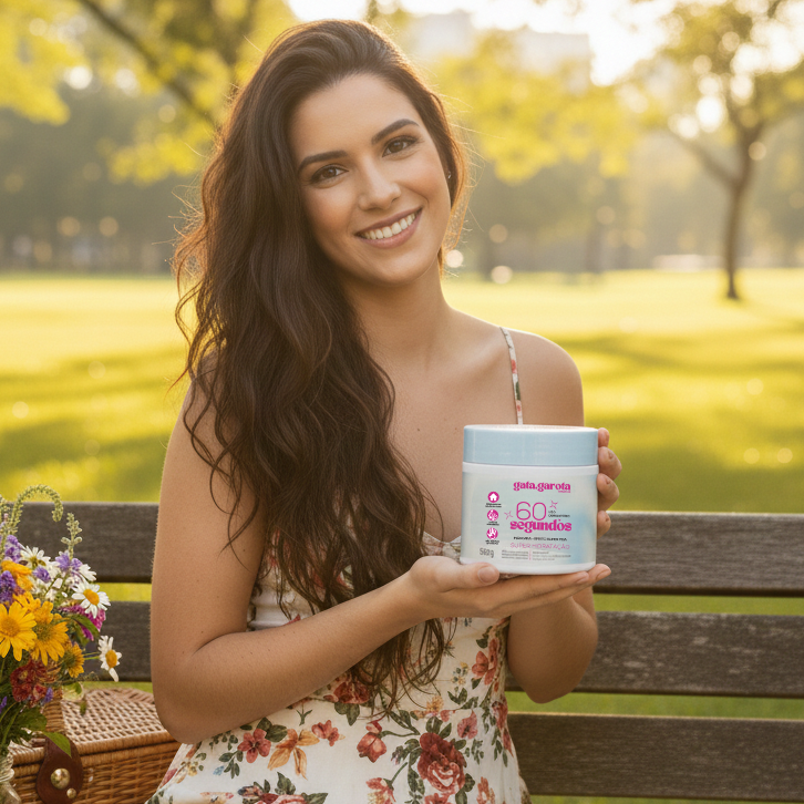 Máscara 60 segundos gata garota